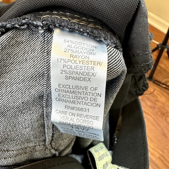 Democracy Womens 14W Ab Solution Mid rise Jeans Blue Skinny Leg Stretch - Picture 5 of 7